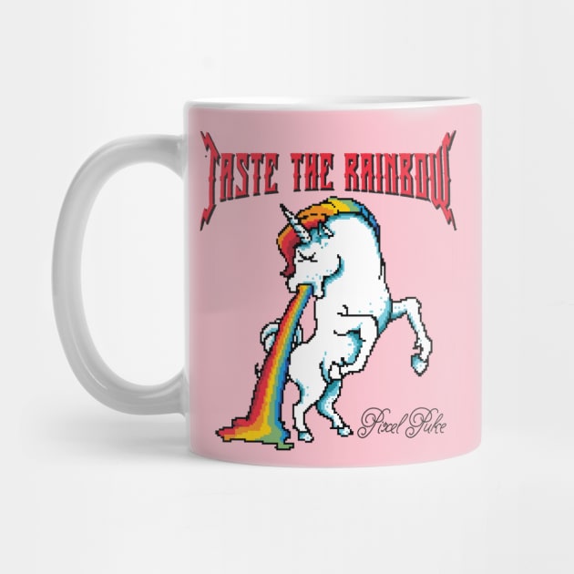 Taste The Rainbow Puking Unicorn by Alema Art